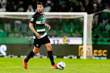 Goncalo Inacio, Liga Portekiz maçı sırasında Estadio Jose Alvalade (Maciej Rogowski) takımları ile Gil Vicente FC arasında görüldü.)