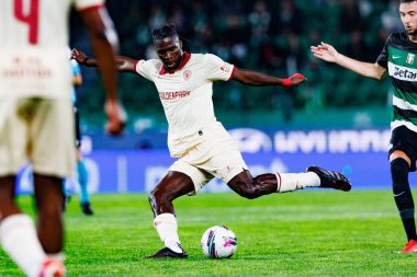 Mohamed Bamba, Liga Portekiz maçı sırasında Estadio Jose Alvalade 'de (Maciej Rogowski) spor takımları ile Gil Vicente FC arasında görüldü.)