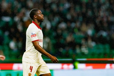 Marvin Elimbi, Liga Portekiz maçı sırasında Estadio Jose Alvalade 'de (Maciej Rogowski) spor takımları ile Gil Vicente FC arasında görüldü.)