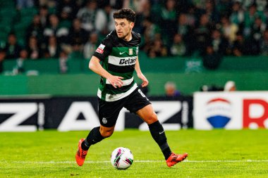 Pedro Goncalf, Liga Portekiz maçı sırasında Estadio Jose Alvalade 'de (Maciej Rogowski) spor takımları ile Gil Vicente FC arasında görüldü.)