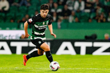 Pedro Goncalf, Liga Portekiz maçı sırasında Estadio Jose Alvalade 'de (Maciej Rogowski) spor takımları ile Gil Vicente FC arasında görüldü.)