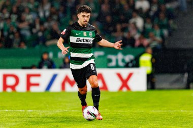 Pedro Goncalf, Liga Portekiz maçı sırasında Estadio Jose Alvalade 'de (Maciej Rogowski) spor takımları ile Gil Vicente FC arasında görüldü.)