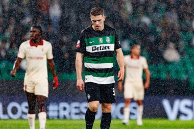 Viktor Gyokeres, Liga Portekiz maçı sırasında Estadio Jose Alvalade 'de (Maciej Rogowski) spor takımları ile Gil Vicente FC arasında görüldü.)