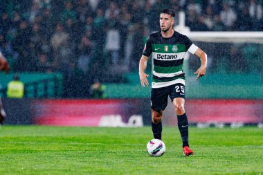 Goncalo Inacio, Liga Portekiz maçı sırasında Estadio Jose Alvalade (Maciej Rogowski) takımları ile Gil Vicente FC arasında görüldü.)