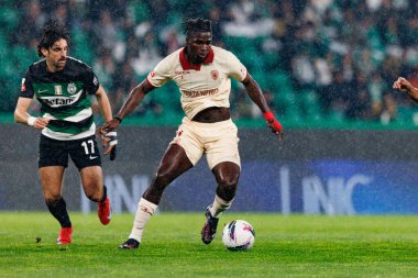 Mohamed Bamba, Liga Portekiz maçı sırasında Estadio Jose Alvalade 'de (Maciej Rogowski) spor takımları ile Gil Vicente FC arasında görüldü.)