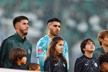 Goncalo Inacio ve Rui Silva Liga Portekiz maçı sırasında Estadio Jose Alvalade 'de (Maciej Rogowski)