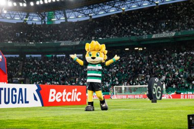 Estadio Jose Alvalade (Maciej Rogowski) takımları arasında Liga Portekiz maçında görülen Jubas maskotu)