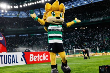 Estadio Jose Alvalade (Maciej Rogowski) takımları arasında Liga Portekiz maçında görülen Jubas maskotu)