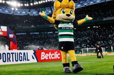 Estadio Jose Alvalade (Maciej Rogowski) takımları arasında Liga Portekiz maçında görülen Jubas maskotu)