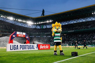 Estadio Jose Alvalade (Maciej Rogowski) takımları arasında Liga Portekiz maçında görülen Jubas maskotu)