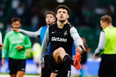 Pedro Goncalf, Liga Portekiz maçı sırasında Estadio Jose Alvalade 'de (Maciej Rogowski) spor takımları ile Gil Vicente FC arasında görüldü.)