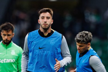 Goncalo Inacio, Liga Portekiz maçı sırasında Estadio Jose Alvalade (Maciej Rogowski) takımları ile Gil Vicente FC arasında görüldü.)