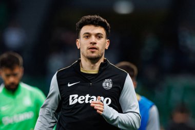 Pedro Goncalf, Liga Portekiz maçı sırasında Estadio Jose Alvalade 'de (Maciej Rogowski) spor takımları ile Gil Vicente FC arasında görüldü.)