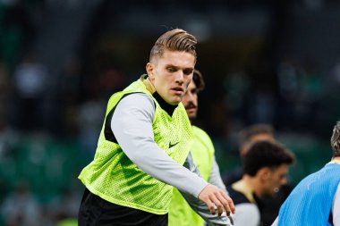 Viktor Gyokeres, Liga Portekiz maçı sırasında Estadio Jose Alvalade 'de (Maciej Rogowski) spor takımları ile Gil Vicente FC arasında görüldü.)