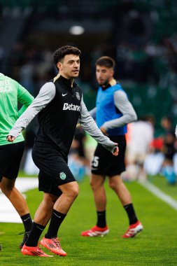 Pedro Goncalf, Liga Portekiz maçı sırasında Estadio Jose Alvalade 'de (Maciej Rogowski) spor takımları ile Gil Vicente FC arasında görüldü.)