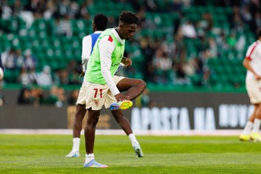 Felix Correia, Liga Portekiz maçı sırasında Estadio Jose Alvalade 'de (Maciej Rogowski) spor takımları ile Gil Vicente FC arasında görüldü.)