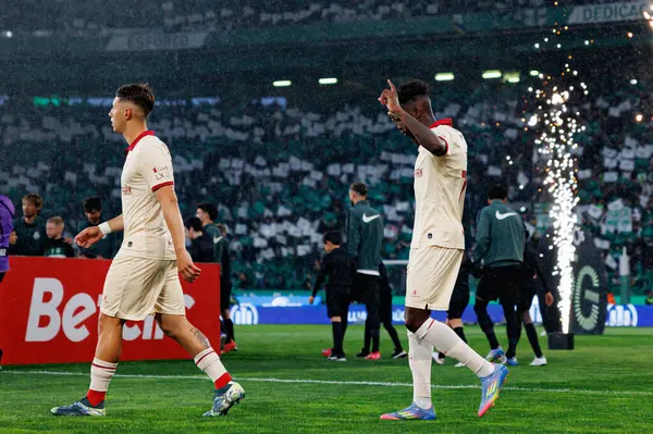 Joao Marques ve Felix Correia Liga Portekiz maçı sırasında Estadio Jose Alvalade 'de (Maciej Rogowski)