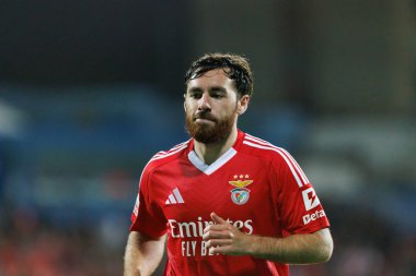 Liga Portekiz maçı sırasında Estoril Praia ve SL Benfica takımları arasında Estadio Antonio Coimbra da Mota 'da görüldü (Maciej Rogowski)