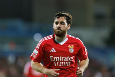 Liga Portekiz maçı sırasında Estoril Praia ve SL Benfica takımları arasında Estadio Antonio Coimbra da Mota 'da görüldü (Maciej Rogowski)