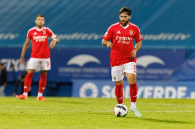Liga Portekiz maçı sırasında Estoril Praia ve SL Benfica takımları arasında Estadio Antonio Coimbra da Mota 'da görüldü (Maciej Rogowski)