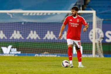 Liga Portekiz maçı sırasında Estoril Praia ve SL Benfica takımları arasında Estadio Antonio Coimbra da Mota 'da görüldü (Maciej Rogowski)
