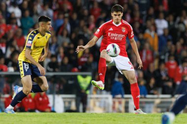 Antonio Silva, Liga Portekiz maçı sırasında Estoril Praia ve SL Benfica takımları arasında Estadio Antonio Coimbra da Mota 'da görüldü (Maciej Rogowski)