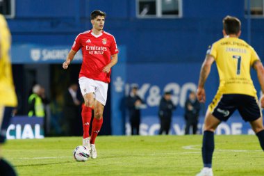 Antonio Silva, Liga Portekiz maçı sırasında Estoril Praia ve SL Benfica takımları arasında Estadio Antonio Coimbra da Mota 'da görüldü (Maciej Rogowski)