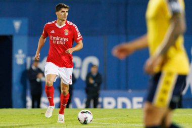 Antonio Silva, Liga Portekiz maçı sırasında Estoril Praia ve SL Benfica takımları arasında Estadio Antonio Coimbra da Mota 'da görüldü (Maciej Rogowski)