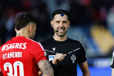 Jose Antonio Ferreira Goncalf, Liga Portekiz maçı sırasında Estoril Praia ve SL Benfica takımları arasında Estadio Antonio Coimbra da Mota (Maciej Rogowski)