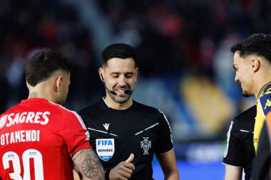 Jose Antonio Ferreira Goncalf, Liga Portekiz maçı sırasında Estoril Praia ve SL Benfica takımları arasında Estadio Antonio Coimbra da Mota (Maciej Rogowski)