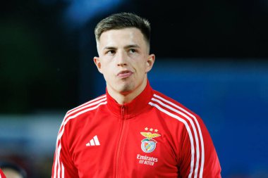 Anatoliy Trubin, Liga Portekiz maçı sırasında Estoril Praia ve SL Benfica takımları arasında Estadio Antonio Coimbra da Mota 'da (Maciej Rogowski)