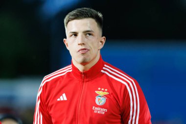 Anatoliy Trubin, Liga Portekiz maçı sırasında Estoril Praia ve SL Benfica takımları arasında Estadio Antonio Coimbra da Mota 'da (Maciej Rogowski)