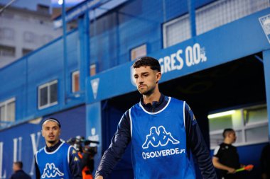 Liga Portekiz maçında Estoril Praia ve SL Benfica takımları arasında Estadio Antonio Coimbra da Mota (Maciej Rogowski)