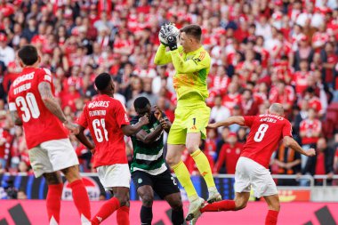 Anatoliy Trubin, Liga Portekiz maçı sırasında SL Benfica ve Sporting CP (Maciej Rogowski)