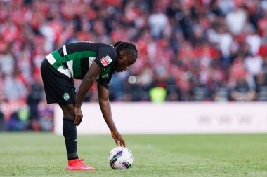 Liga Portekiz maçında SL Benfica ve Sporting CP (Maciej Rogowski) takımları arasında Geovany Quenda görüldü)