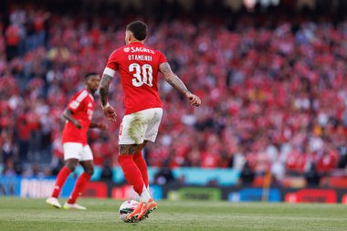 Nicolas Otamendi Liga Portekiz maçı sırasında SL Benfica ve Sporting CP (Maciej Rogowski) takımları arasında görüldü.)