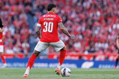 Nicolas Otamendi Liga Portekiz maçı sırasında SL Benfica ve Sporting CP (Maciej Rogowski) takımları arasında görüldü.)