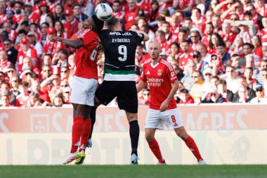 Florentino Luis ve Viktor Gyokeres, Liga Portekiz maçı sırasında SL Benfica ve Sporting CP (Maciej Rogowski)