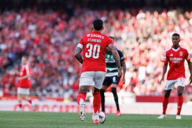 Nicolas Otamendi Liga Portekiz maçı sırasında SL Benfica ve Sporting CP (Maciej Rogowski) takımları arasında görüldü.)