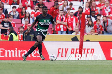 Ousmane Diomande, Liga Portekiz maçı sırasında SL Benfica ve Sporting CP (Maciej Rogowski)