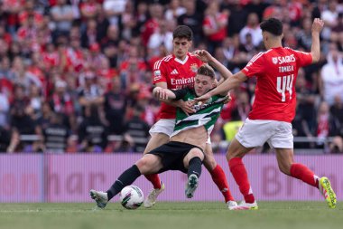 Viktor Gyokeres ve Antonio Silva Liga Portekiz maçı sırasında SL Benfica ve Sporting CP (Maciej Rogowski)