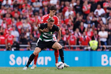 Viktor Gyokeres ve Antonio Silva Liga Portekiz maçı sırasında SL Benfica ve Sporting CP (Maciej Rogowski)