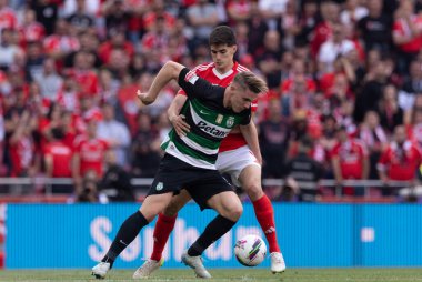 Viktor Gyokeres ve Antonio Silva Liga Portekiz maçı sırasında SL Benfica ve Sporting CP (Maciej Rogowski)