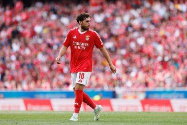 Orkun Kokcu, Liga Portekiz maçı sırasında SL Benfica ve Sporting CP (Maciej Rogowski) takımları arasında görüldü.)