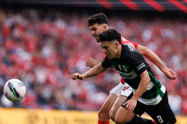 Tomas Araujo ve Pedro Goncalf Liga Portekiz maçı sırasında SL Benfica ve Sporting CP (Maciej Rogowski)