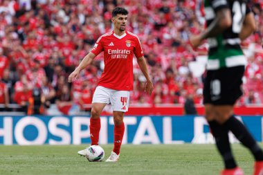 Tomas Araujo, Liga Portekiz maçı sırasında SL Benfica ve Sporting CP (Maciej Rogowski)