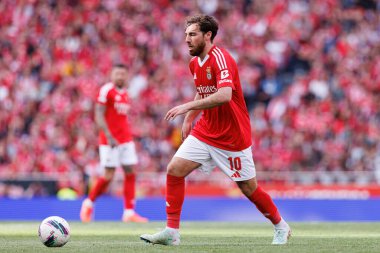 Orkun Kokcu, Liga Portekiz maçı sırasında SL Benfica ve Sporting CP (Maciej Rogowski) takımları arasında görüldü.)