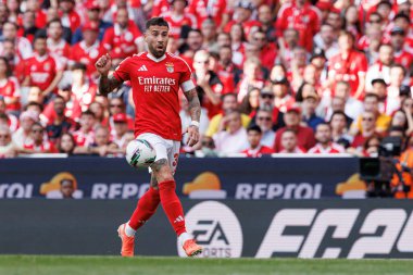 Nicolas Otamendi Liga Portekiz maçı sırasında SL Benfica ve Sporting CP (Maciej Rogowski) takımları arasında görüldü.)
