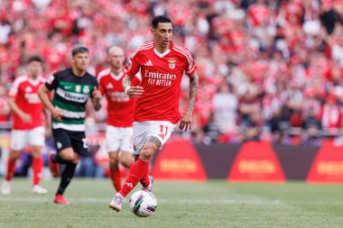 Angel Di Maria Liga Portekiz maçı sırasında SL Benfica ve Sporting CP (Maciej Rogowski) takımları arasında görüldü.)