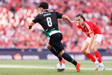 Pedro Goncalf, Liga Portekiz maçı sırasında SL Benfica ve Sporting CP (Maciej Rogowski) takımları arasında görüldü.)